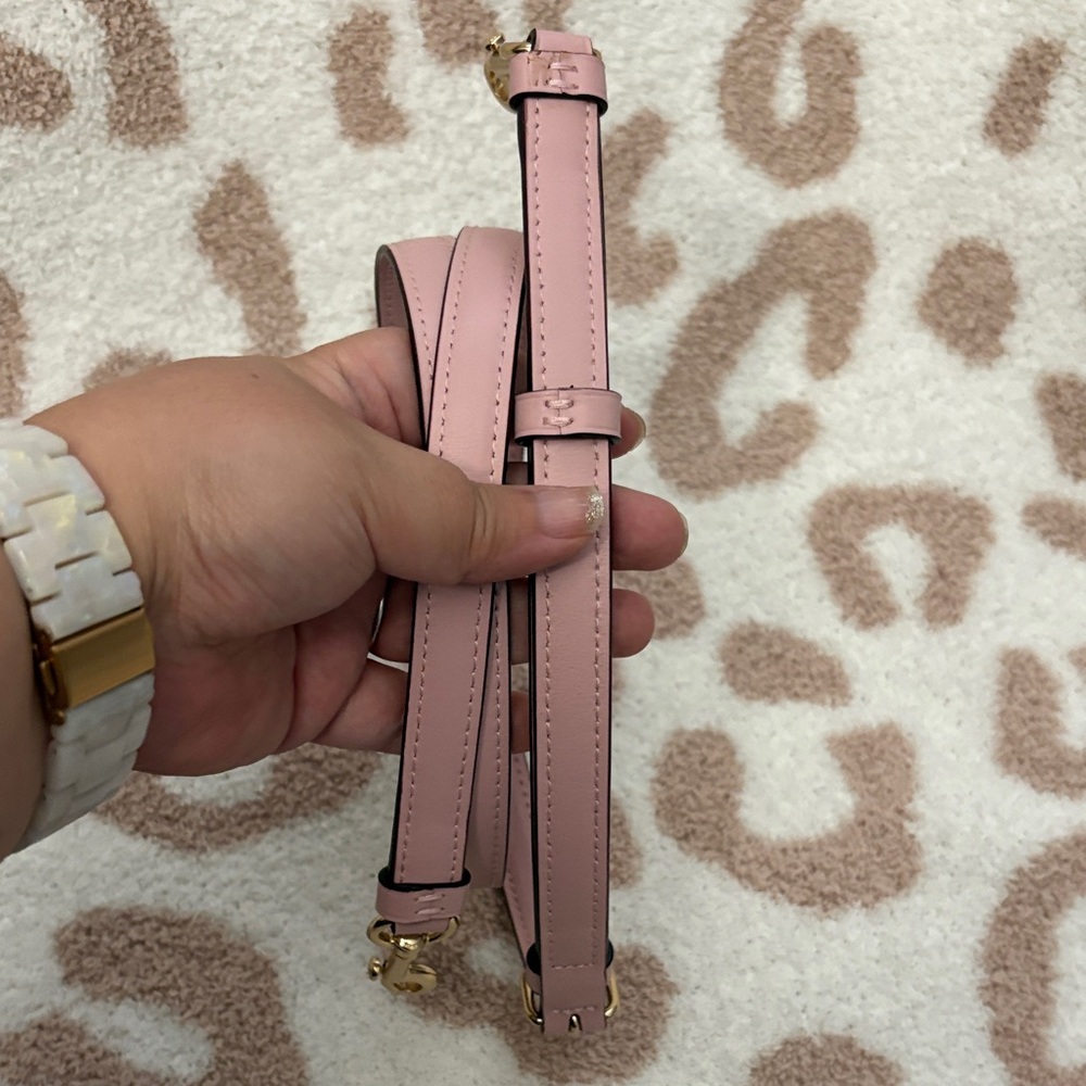 Coach Pink and Tan Rowan Satchel Bag - Picture 8 of 9